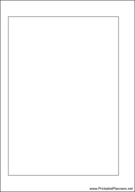 Printable A6 Organizer Blank Page - Left