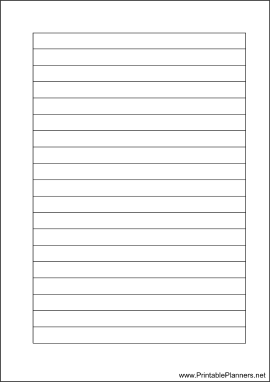 Printable A6 Organizer Lined Note Page - Right