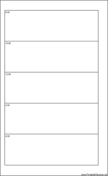 Printable Large Cahier Planner Day On A Page - Left