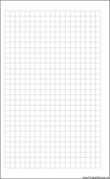 Printable Large Cahier Planner Grid Page - Left
