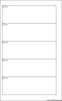 Printable Large Cahier Planner To Do List - Left