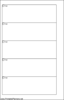 Printable Small Cahier Planner To Do List - Left