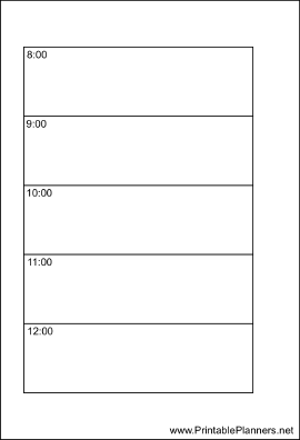 Printable Small Organizer Daily Planner-Day On Two Pages - Left