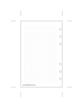 Printable Travel Dot Grid Left