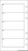 Printable Personal Organizer Daily Planner-Day On A Page - Left