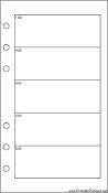 Printable Personal Organizer Daily Planner-Day On Two Pages - Right
