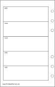 Printable Travel Organizer Daily Planner-Day On A Page - Left