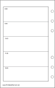 Printable Travel Organizer Daily Planner-Day On Two Pages - Left