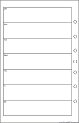Printable Desktop Organizer Weekly Planner-Week On A Page - Left