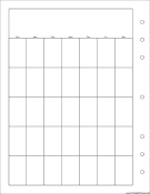 Printable Executive Organizer Monthly Planner-Month On A Page - Left