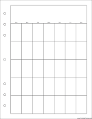 Printable Executive Organizer Monthly Planner-Month On A Page - Right