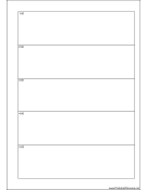 Printable A5 Organizer Daily Planner-Day On Two Pages - Right
