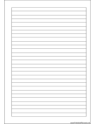 Printable A5 Organizer Lined Note Page - Right