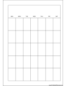 Printable A5 Organizer Monthly Planner-Month On A Page - Right