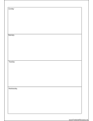 Printable A5 Organizer Weekly Planner-Week On Two Pages - Left