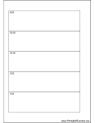 Printable A6 Organizer Daily Planner-Day On A Page - Left