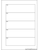 Printable A6 Organizer Daily Planner-Day On Two Pages - Right