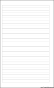 Printable Large Cahier Planner Lined Note Page - Left