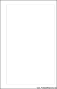 Printable Small Cahier Planner Blank Page - Right
