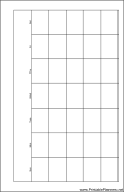 Printable Small Cahier Planner Month On A Page Landscape - Right