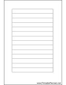 Printable Small Organizer Lined Note Page - Left