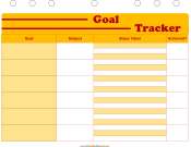 Printable Student Planner — Goals