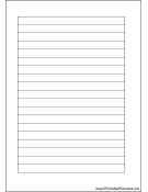 A6 Organizer Lined Note Page - Left