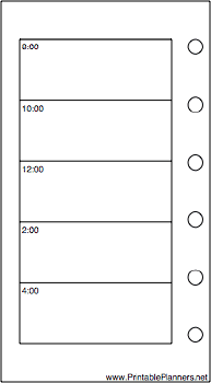 Printable Mini Organizer Daily Planner-Day On A Page - Left