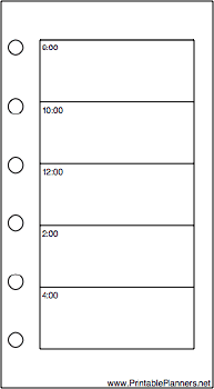 Printable Mini Organizer Daily Planner-Day On A Page - Right