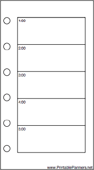 Printable Mini Organizer Daily Planner-Day On Two Pages - Right