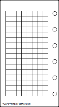 Printable Mini Organizer Grid Page - Left