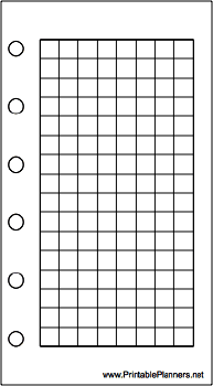 Printable Mini Organizer Grid Page - Right