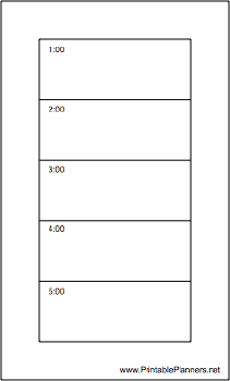Printable Hipster Organizer Daily Planner-Day On Two Pages-Second Page