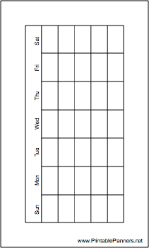 Printable Hipster Organizer Monthly Planner-Month On A Page (landscape)