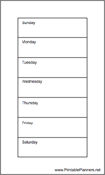 Printable Hipster Organizer Weekly Planner-Week On A Page