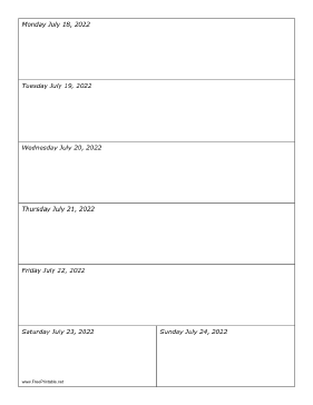 Printable 07/18/2022 Weekly Calendar-portrait