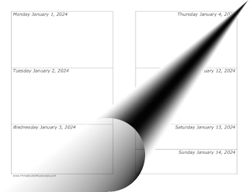 Printable 2023 Weekly Calendar-landscape