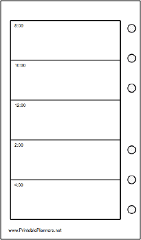 Printable Pocket Organizer Daily Planner-Day On A Page - Left