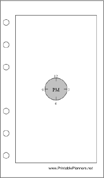 Printable Pocket Organizer - Chronotebook - Afternoon