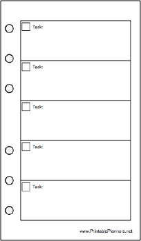 Printable Pocket Organizer To Do List - Right