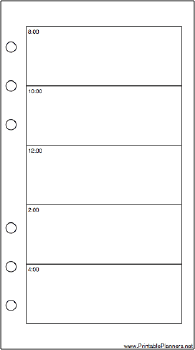 Printable Personal Organizer Daily Planner-Day On A Page - Right