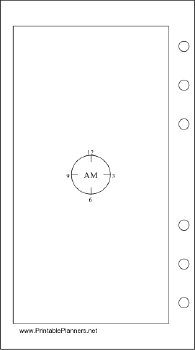 Printable Personal Organizer - Chronotebook - Morning