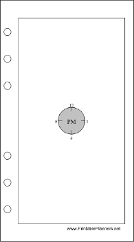 Printable Personal Organizer - Chronotebook - Afternoon