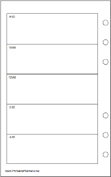 Printable Travel Organizer Daily Planner-Day On A Page - Left