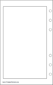 Printable Travel Organizer Blank Page - Left