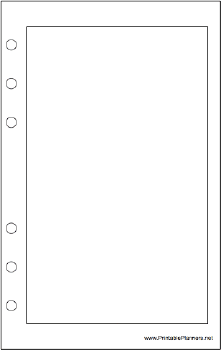 Printable Travel Organizer Blank Page - Right