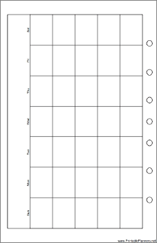 Printable Desktop Organizer Monthly Planner-Month On A Page - Left (landscape)