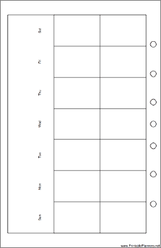 Printable Desktop Organizer Monthly Planner-Month On Two Pages - Left (landscape)