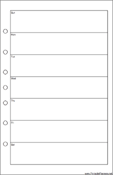 Printable Desktop Organizer Weekly Planner-Week On A Page - Right