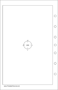 Printable Desktop Organizer - Chronotebook - Morning